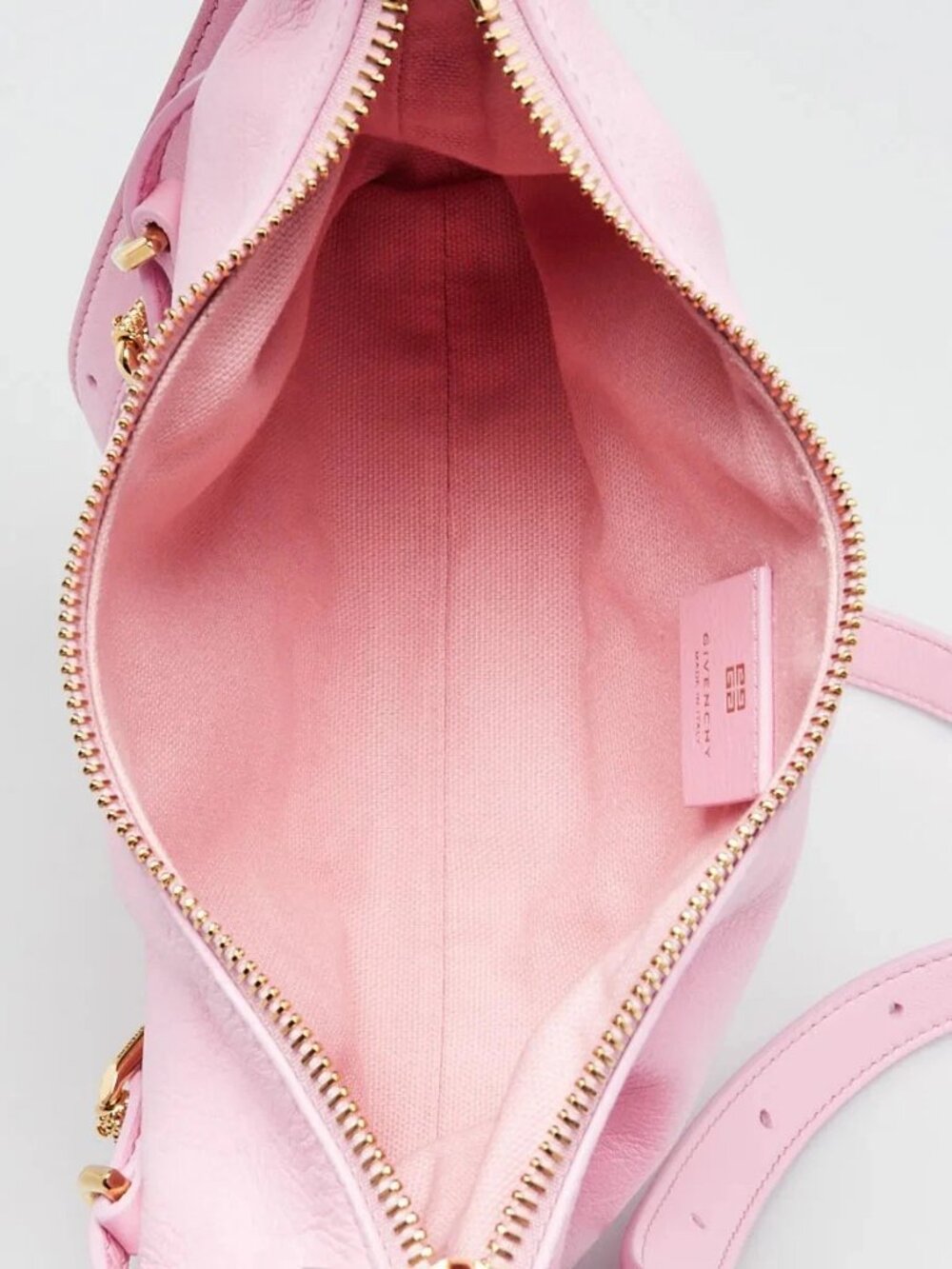 Givenchy Pink Leather Mini Voyou Hobo Bag - Picture 11 of 12